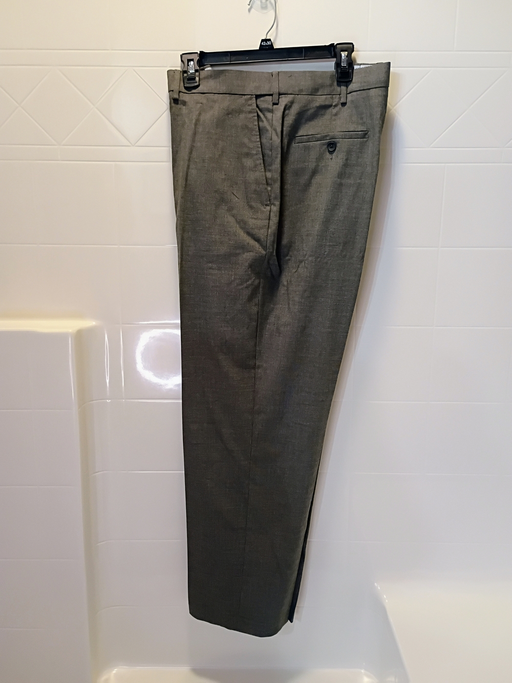 Men's J.M. Haggar Premium Classic Fit Stretch Suit Pants Medium Grey 40x30
